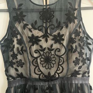 Super cute ‘Black Lace/Cream color Lined Short Dress’ by Needle & Thread